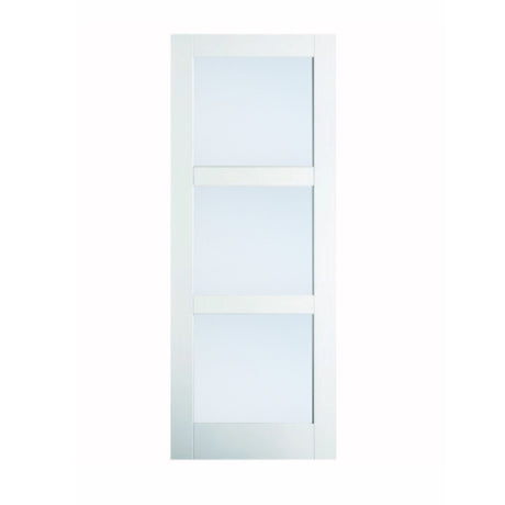 Shaker 3 - Glass Panel Door Options - Just Doors QLD