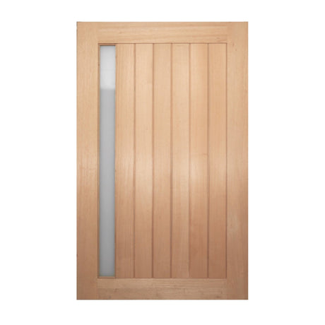 Solid 1VG Vertical Plank 1200 x 2040 x 40mm Large Door & Frame Package - Just Doors QLD