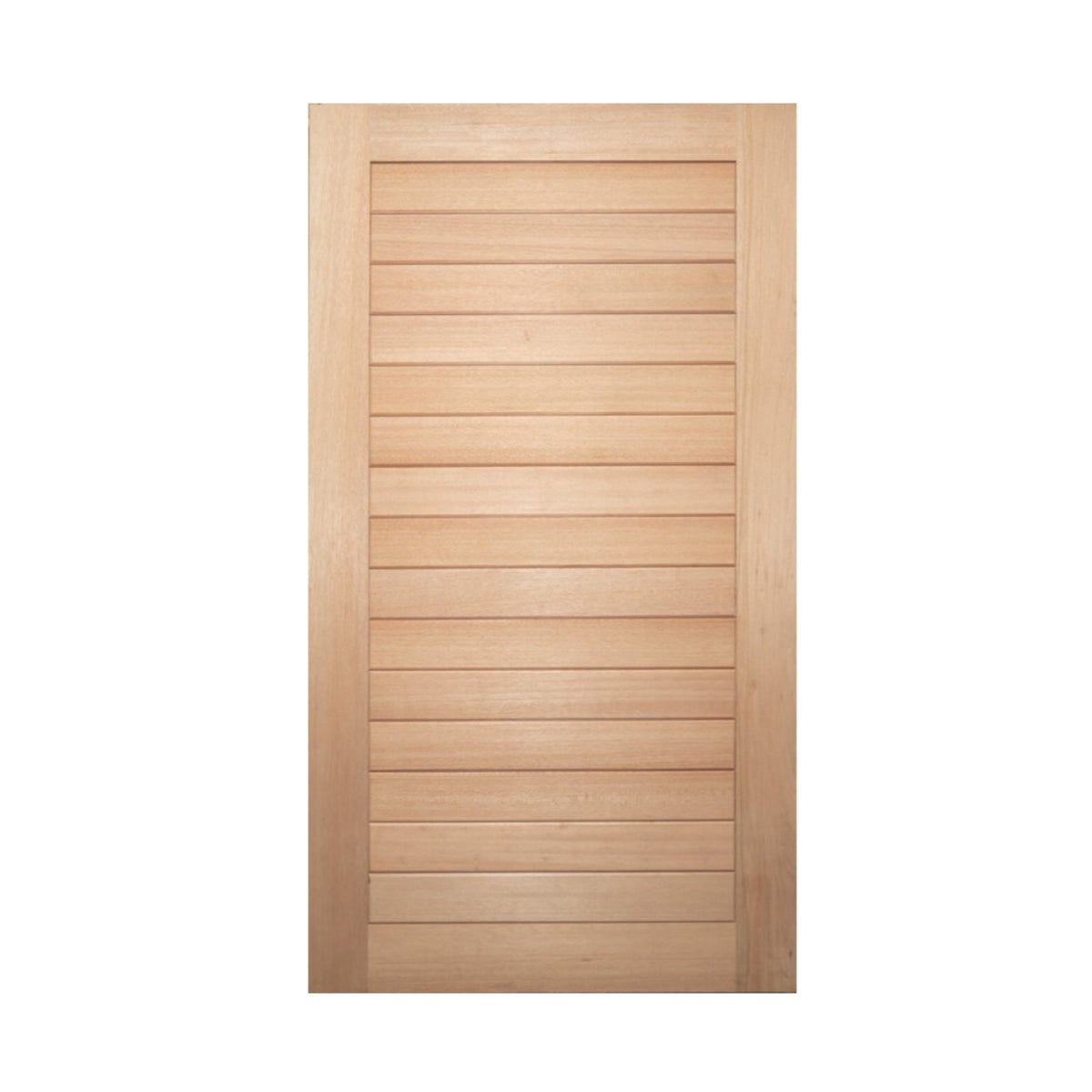 Solid Horizontal Plank Pre hung option 2040/2340 - Just Doors QLD
