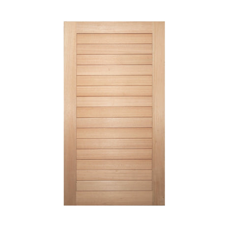 Solid Horizontal Plank Pre hung option 2040/2340 - Just Doors QLD