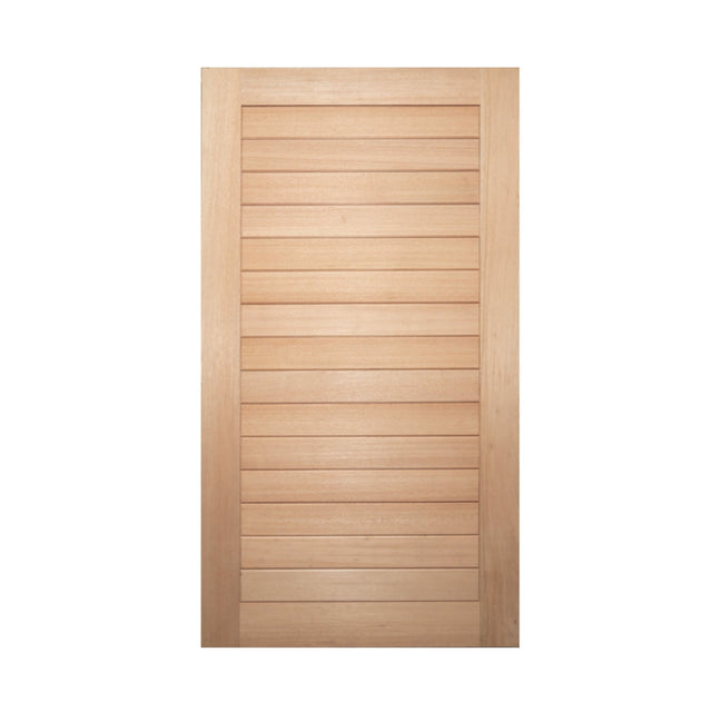 Solid Horizontal Plank Pre hung option 2040/2340 - Just Doors QLD