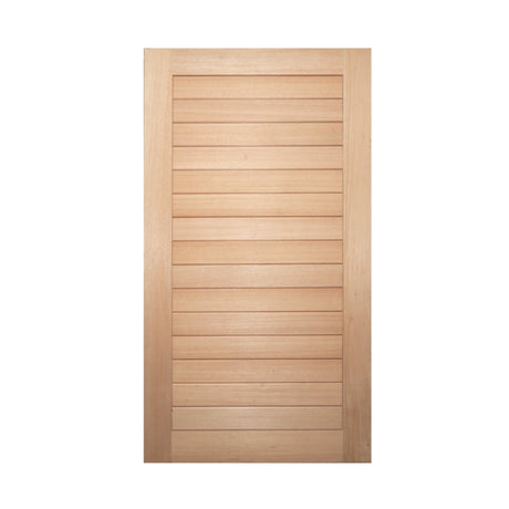 Solid Horizontal Plank Rail & Stile 1200 x 2040 x 40mm Large Door & Frame Package - Just Doors QLD