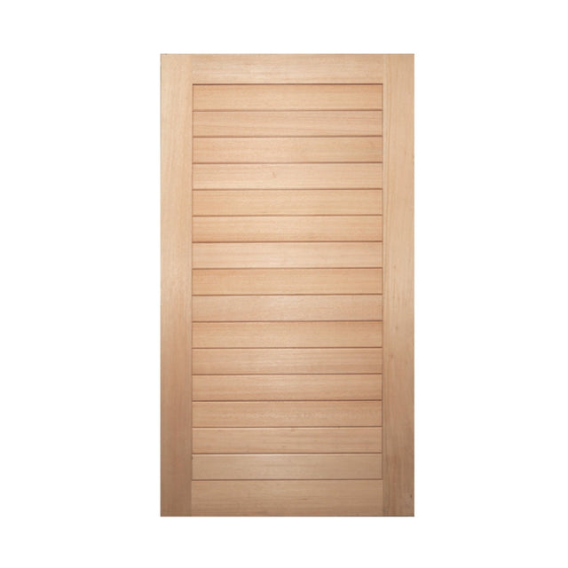 Solid Horizontal Plank Rail & Stile 1200 x 2040 x 40mm Large Door & Frame Package - Just Doors QLD