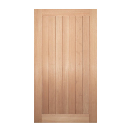 Solid Meranti Vertical Plank Rail & Stile Door - Just Doors QLD