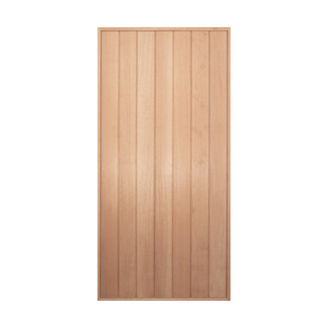 Solid Vertical Plank Door & Frame Package Installed 820/920/1000 - Just Doors QLD