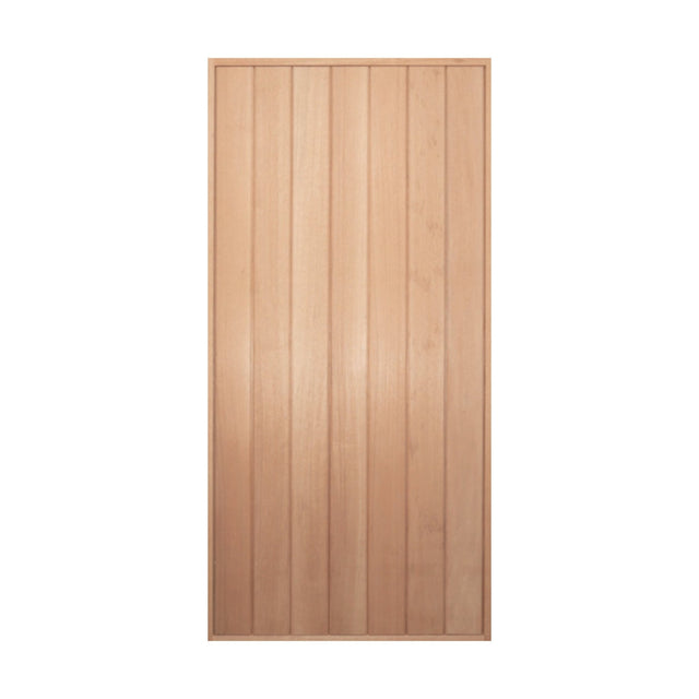 Solid Vertical Plank Pre hung options 2040/2340 - Just Doors QLD