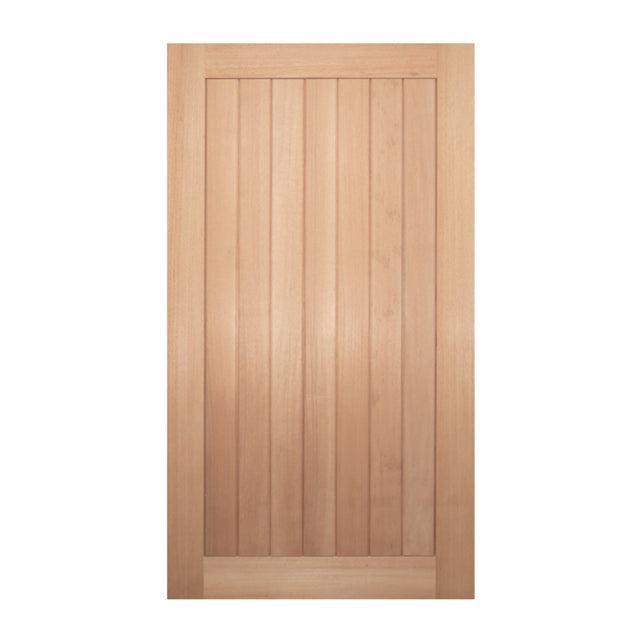 Solid Vertical Plank Rail & Stile 1200 x 2040 x 40mm Door & Frame Package - Just Doors QLD