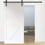 White Brace Barn Door - Just Doors QLD